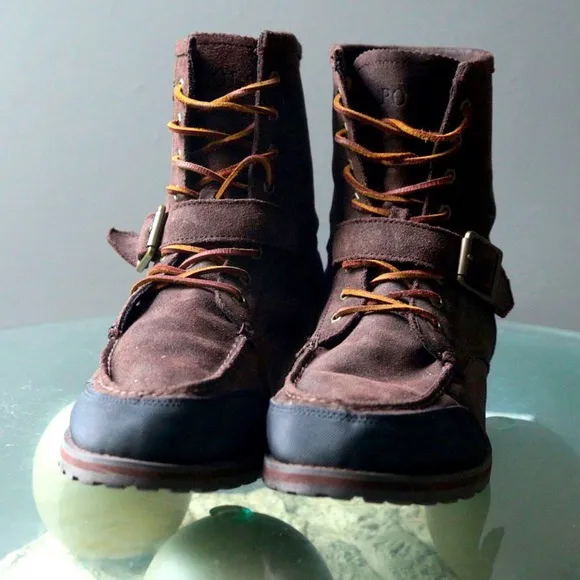 Polo Ralph Lauren Woolton Men's Size 12D Brown Suede Hiking Trail Boots