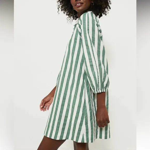 POMANDER PLACEGreen Stripe Maryse Mini Caftan