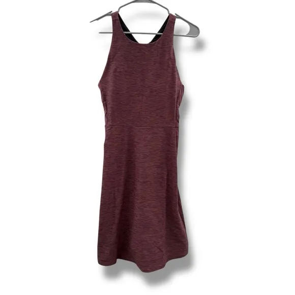 Prana Kimble Sleeveless Strappy Back‎ Athletic Dress in Flannel Heather Sz M NEW