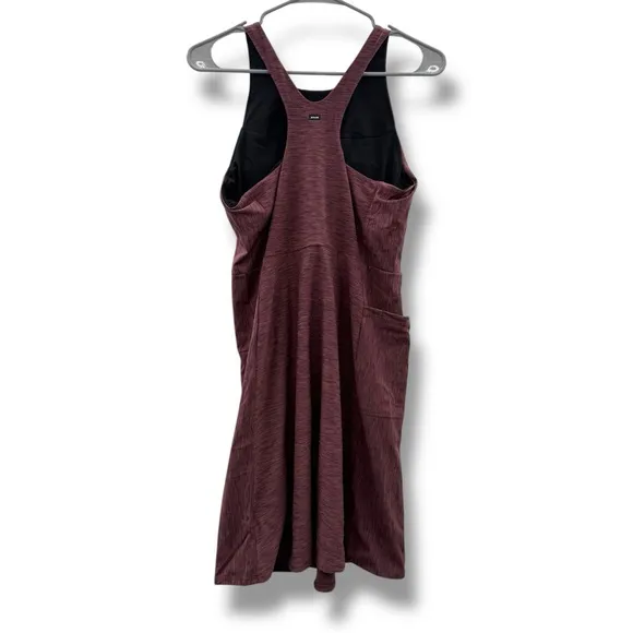 Prana Kimble Sleeveless Strappy Back‎ Athletic Dress in Flannel Heather Sz M NEW