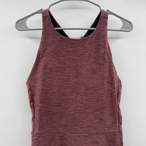 Prana Kimble Sleeveless Strappy Back‎ Athletic Dress in Flannel Heather Sz M NEW