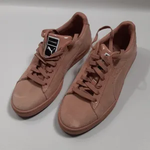 Puma Classic x MAC One Casual Suede Sneakers Women's Size 8 Pink/Creme d'Nude