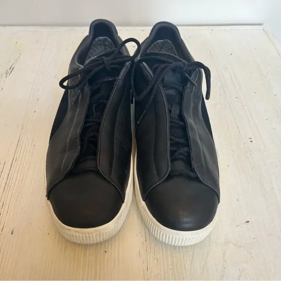 Puma X Nanamica Clyde Gt Lace Up Mens Black &amp; White Sneakers Casual Shoe Size 11