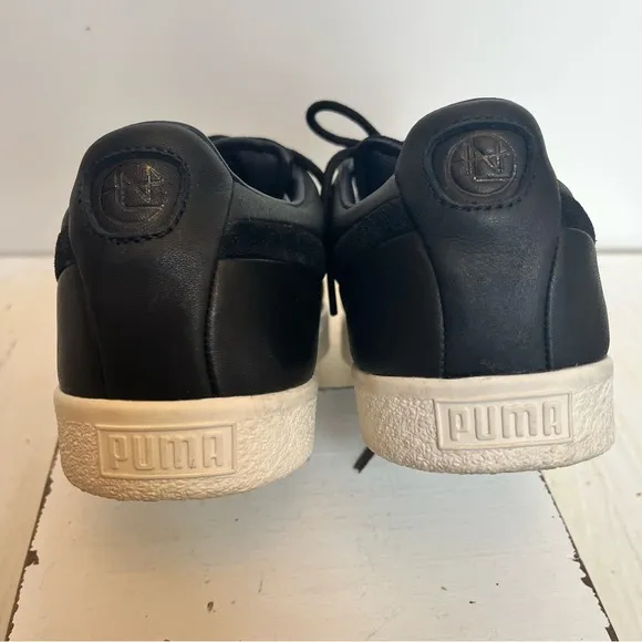 Puma X Nanamica Clyde Gt Lace Up Mens Black &amp; White Sneakers Casual Shoe Size 11