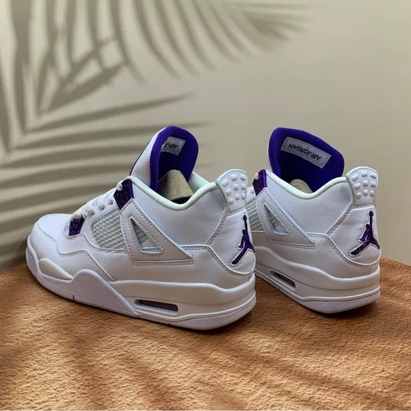 Purple Metallic Jordan Air Jordan 4-man’s Sneakers Size 12
