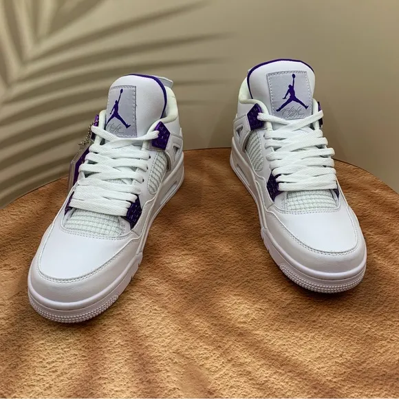 Purple Metallic Jordan Air Jordan 4-man’s Sneakers Size 12
