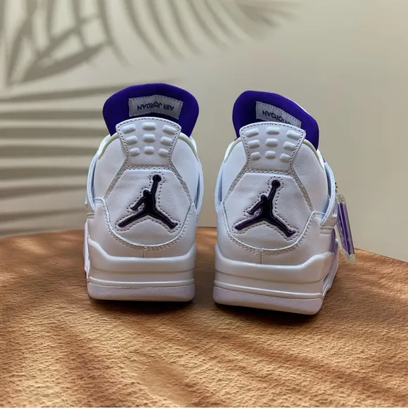 Purple Metallic Jordan Air Jordan 4-man’s Sneakers Size 12