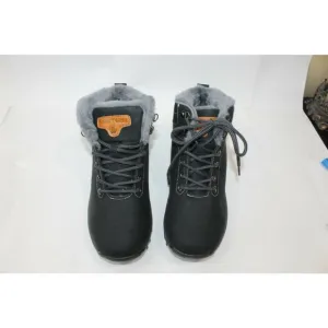 Quatchi Women's Winter Hiking Boots Faux Fur Lining Black Size US 9 / EUR 40