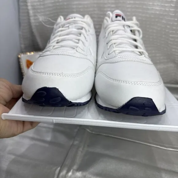 (R8) NEW Fila 1SC60512-125 Men’s Retro Styled Sneakers with White Blue Size 12