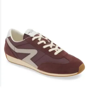 RAG &amp; BONE  Retro Mixed Leather Runner Sneakers - Grape
