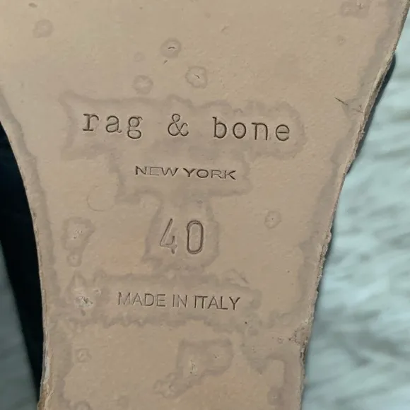 Rag &amp; Bone Shaw Mule Wedge cut out open-toes  Made in Italy size 40, US 8.5-9