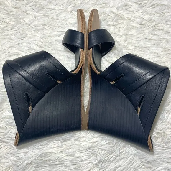 Rag &amp; Bone Shaw Mule Wedge cut out open-toes  Made in Italy size 40, US 8.5-9