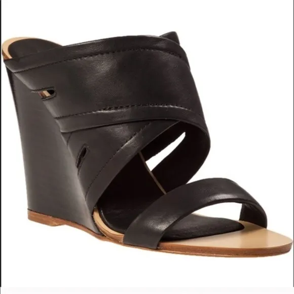 Rag &amp; Bone Shaw Mule Wedge cut out open-toes  Made in Italy size 40, US 8.5-9