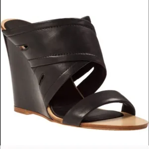 Rag &amp; Bone Shaw Mule Wedge cut out open-toes  Made in Italy size 40, US 8.5-9