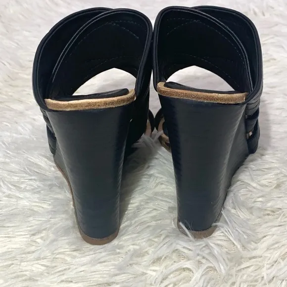 Rag &amp; Bone Shaw Mule Wedge cut out open-toes  Made in Italy size 40, US 8.5-9