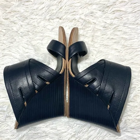 Rag &amp; Bone Shaw Mule Wedge cut out open-toes  Made in Italy size 40, US 8.5-9