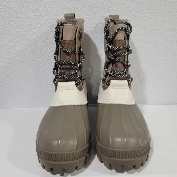 rag &amp; bone Suede Rubber-Foot Shearling-Lined Winter Boots | New | $495 | Sz EU39