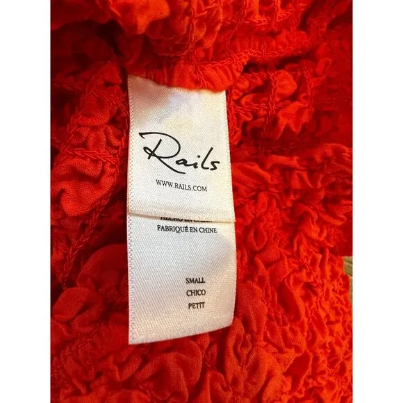 RAILS Julie Dress MINI CHERY RED SIZE S
