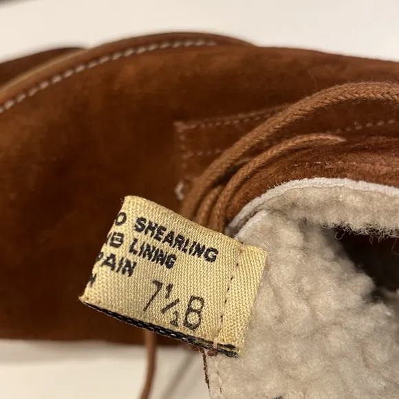 Ralph Lauren Collection Brown Franny Suede Bootie Shoes Size 7.5