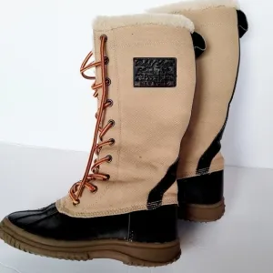 Ralph Lauren Shearling lave up Boots​​​​​​​​​​​​​