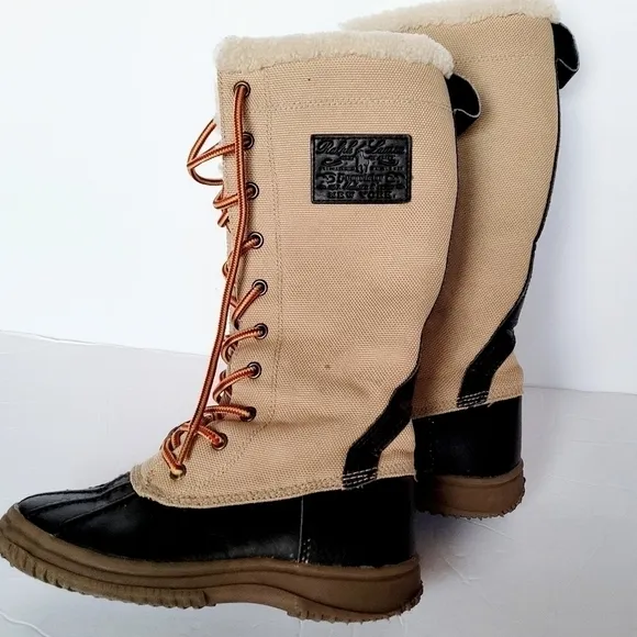 Ralph Lauren Shearling lave up Boots​​​​​​​​​​​​​