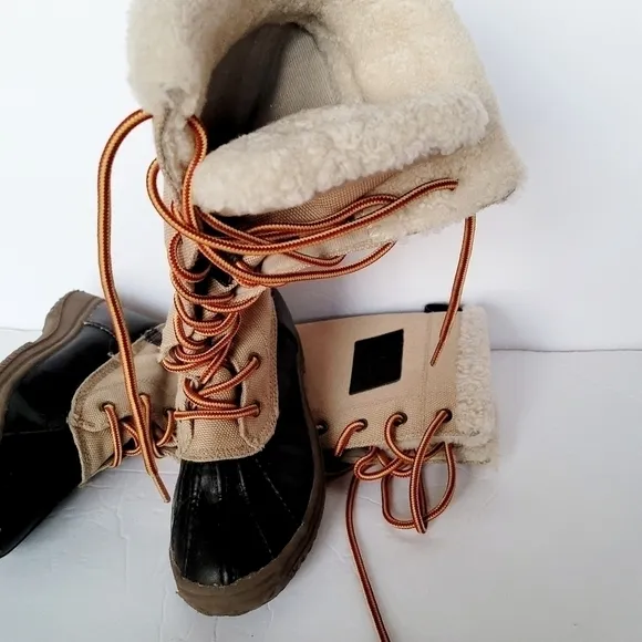 Ralph Lauren Shearling lave up Boots​​​​​​​​​​​​​