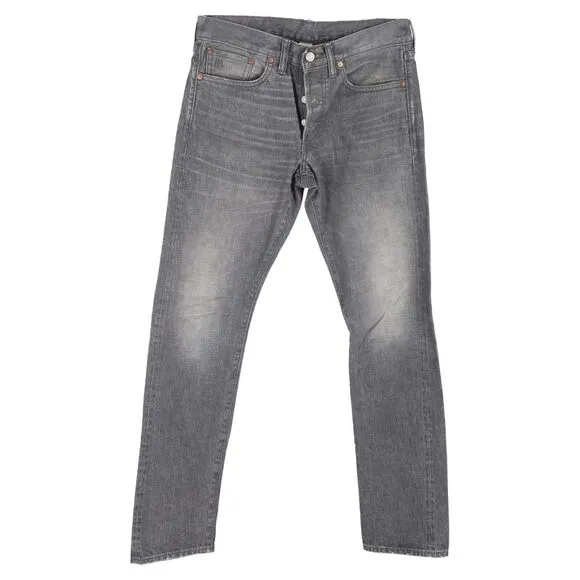 Ralph Lauren Straight Jeans in Grey Cotton Denim