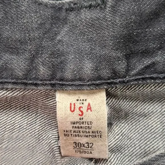 Ralph Lauren Straight Jeans in Grey Cotton Denim