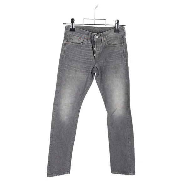 Ralph Lauren Straight Jeans in Grey Cotton Denim
