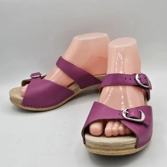 Rare Dansko Lottie Dress Sandals size 38 US size 7.5 / 8 w/ 1.5&quot; heel