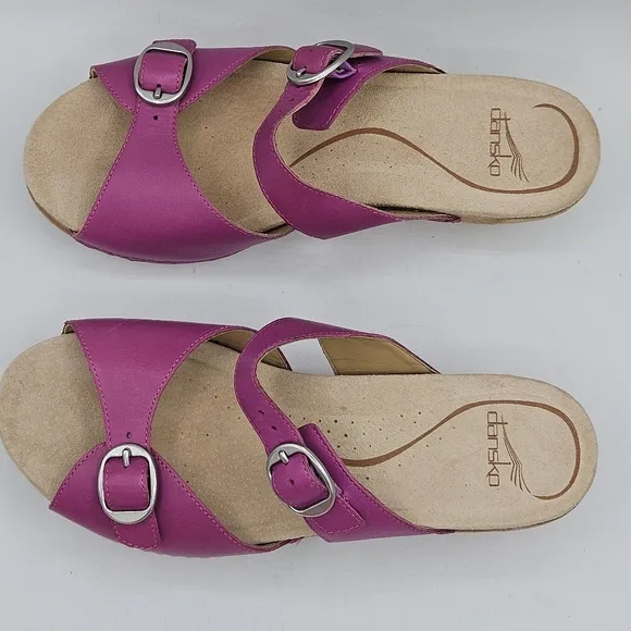 Rare Dansko Lottie Dress Sandals size 38 US size 7.5 / 8 w/ 1.5&quot; heel
