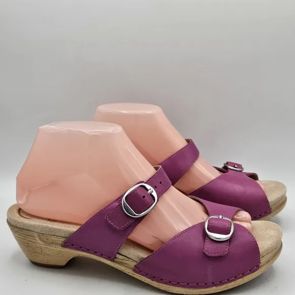 Rare Dansko Lottie Dress Sandals size 38 US size 7.5 / 8 w/ 1.5&quot; heel