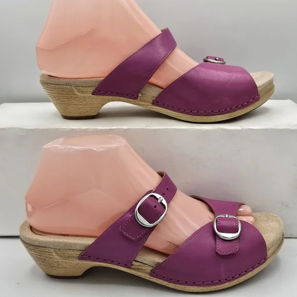 Rare Dansko Lottie Dress Sandals size 38 US size 7.5 / 8 w/ 1.5&quot; heel