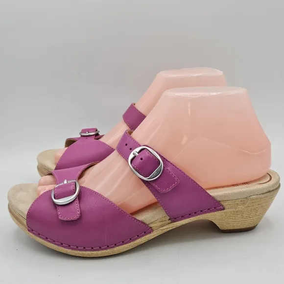 Rare Dansko Lottie Dress Sandals size 38 US size 7.5 / 8 w/ 1.5&quot; heel