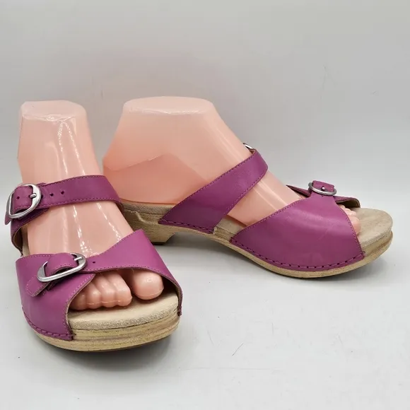 Rare Dansko Lottie Dress Sandals size 38 US size 7.5 / 8 w/ 1.5&quot; heel