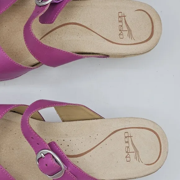 Rare Dansko Lottie Dress Sandals size 38 US size 7.5 / 8 w/ 1.5&quot; heel
