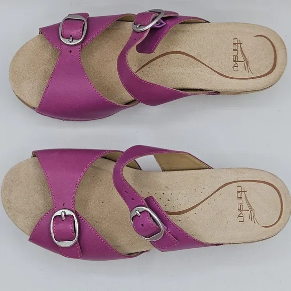 Rare Dansko Lottie Dress Sandals size 38 US size 7.5 / 8 w/ 1.5&quot; heel