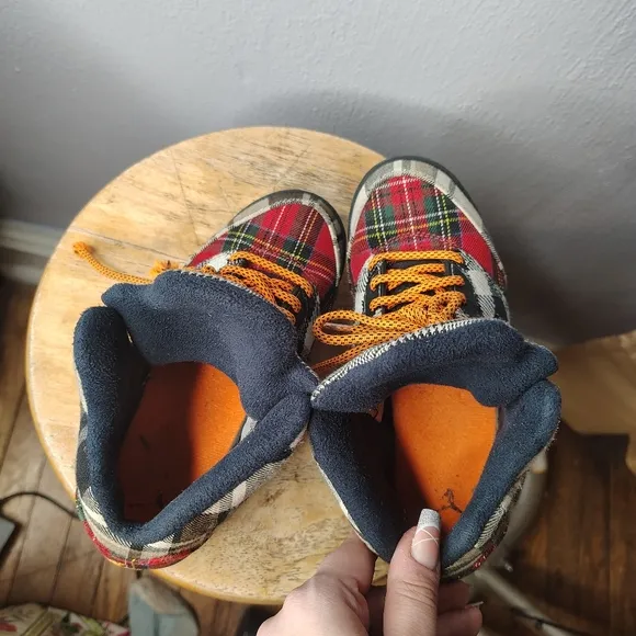 RARE Kids Air Jordan 5 Retro Plaid Patchwork 2 Youth High Top Sneakers