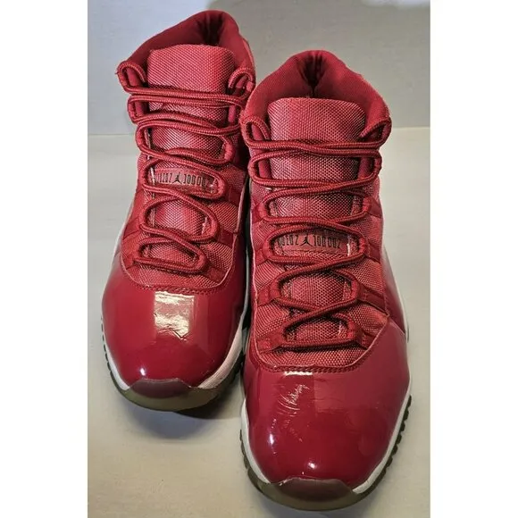 RARE Nike Air Jordan Retro 11 Men's Hot Red Sneakers Size 11