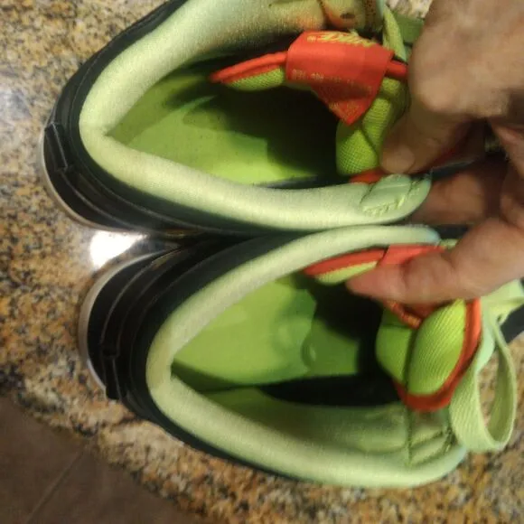 Rare Nike Men's Big Nike High Retro Black Neon Green Sneakers Size 13 366726-071