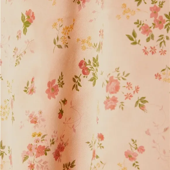 Reformation Benson Floral-Print Silk-Satin Mini Skirt in Vivian