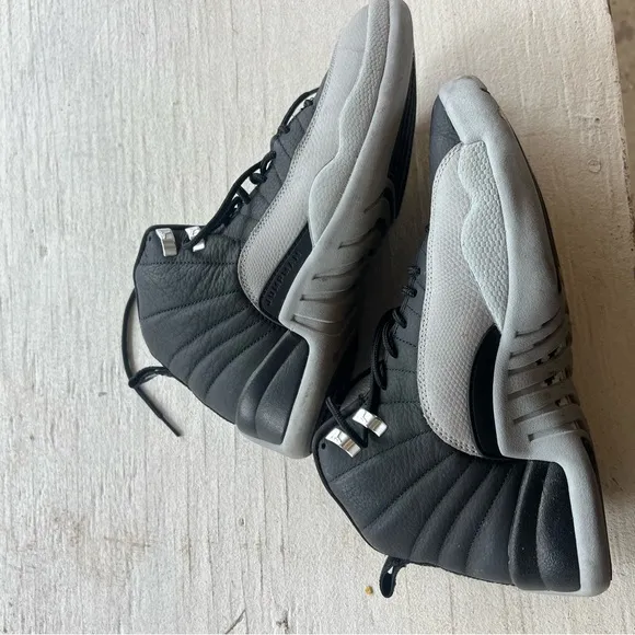 Retro 12 Baron Air Jordan Nike grey and black