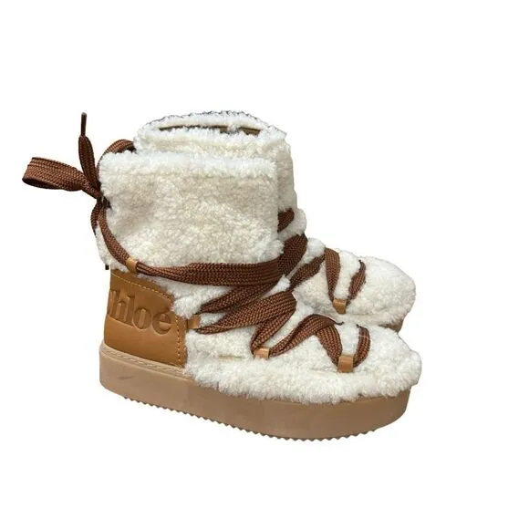 REVOLVE SEE BY CHLOÉ Charlee shearling ankle boots