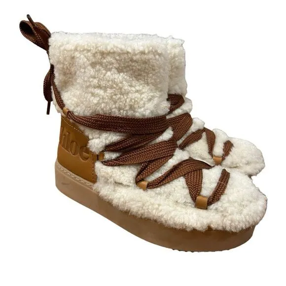 REVOLVE SEE BY CHLOÉ Charlee shearling ankle boots