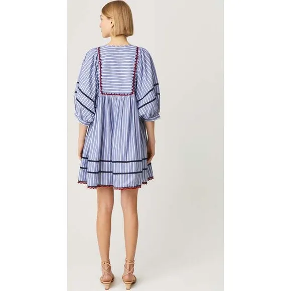 RHODE Women's Jaques Dress, Yacht Stripe