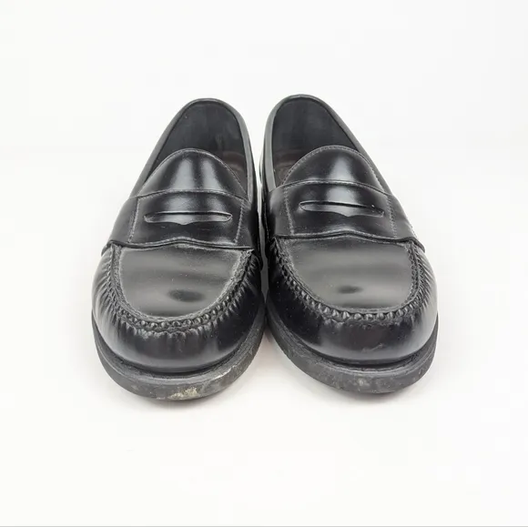 Rockport Black Logan Leather Penny Loafers Size 9