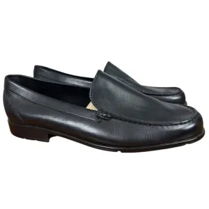 Rockport Classic Venetian Loafers Black Leather Lightweight Slip On Shoes 12 W