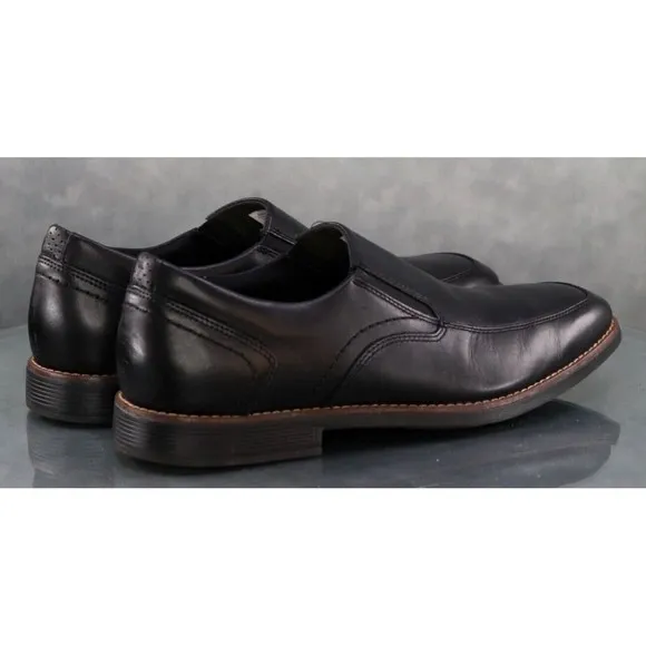 Rockport Men's Lightweight Slip On Dress Loafers Shoes Size 9 Leather Black
