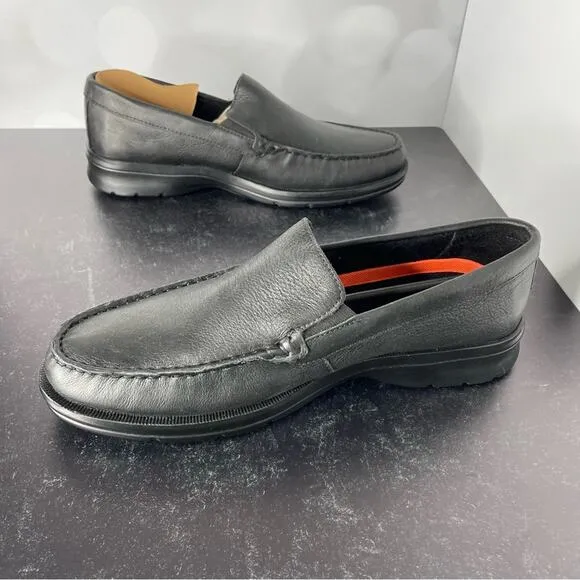 ROCKPORT Men's Palmer Venetian Loafer Shoes Black Sz 10.5