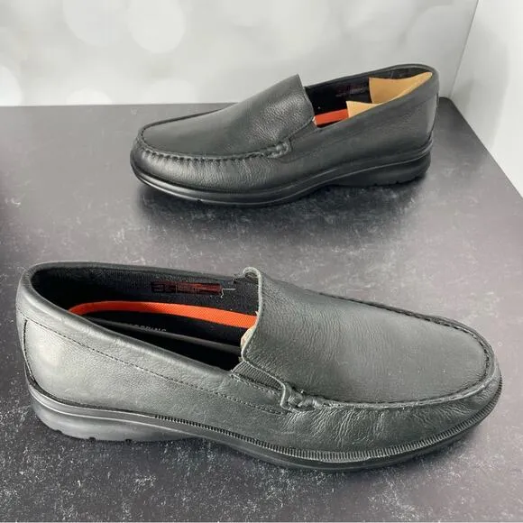 ROCKPORT Men's Palmer Venetian Loafer Shoes Black Sz 10.5